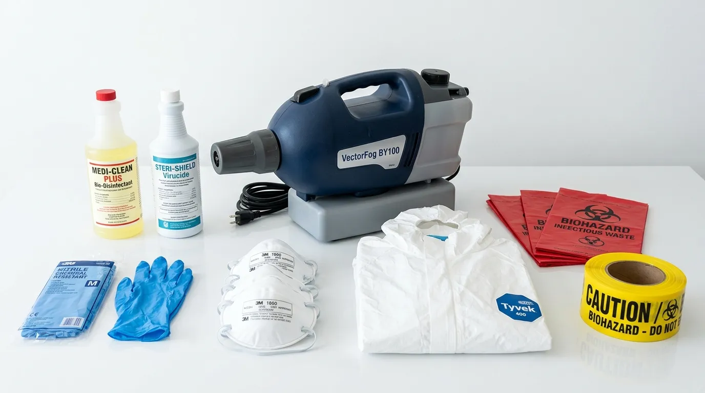 Professional biohazard remediation crew working in Reservoir Hill