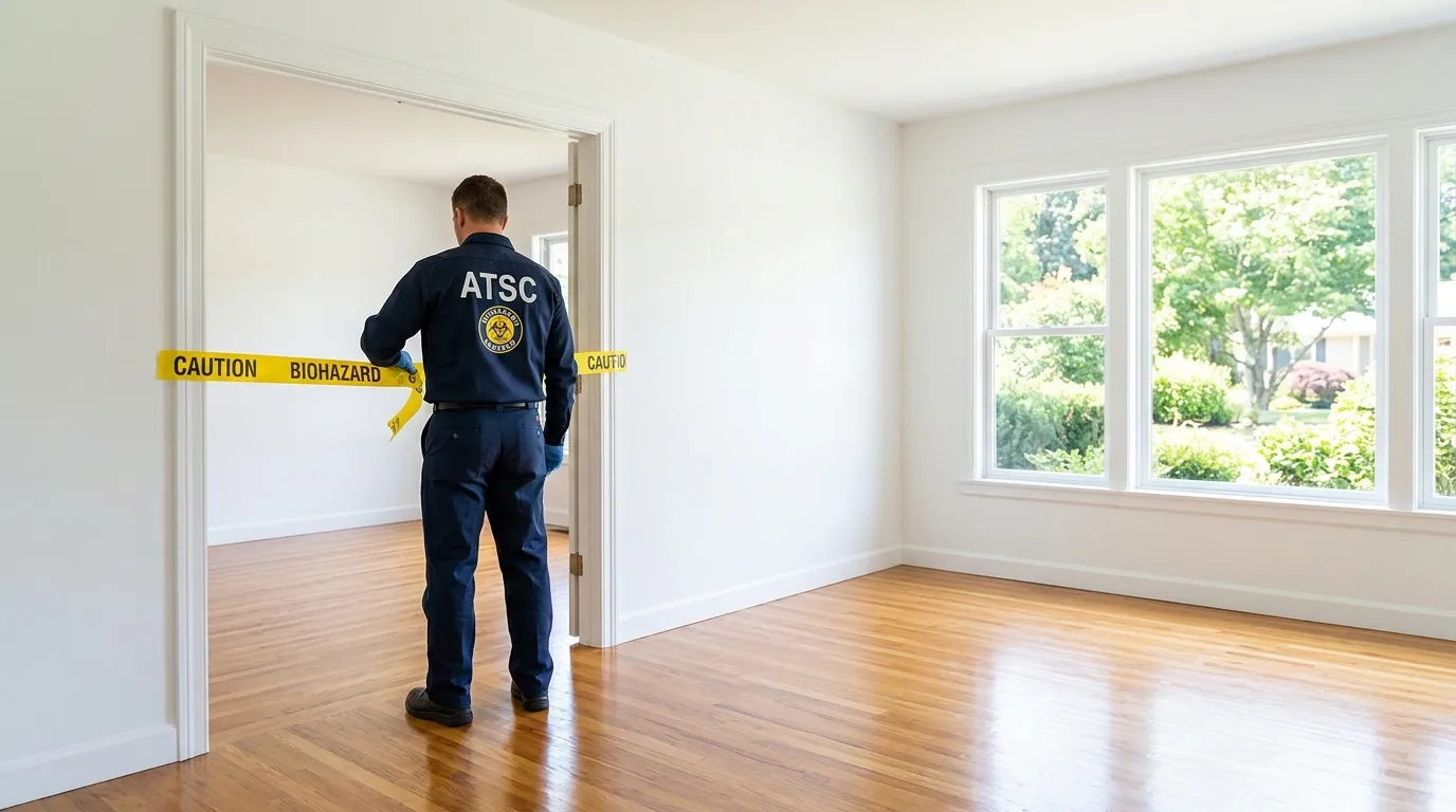 Certified biohazard cleanup crew performing Decomposition Cleanup in Reservoir Hill